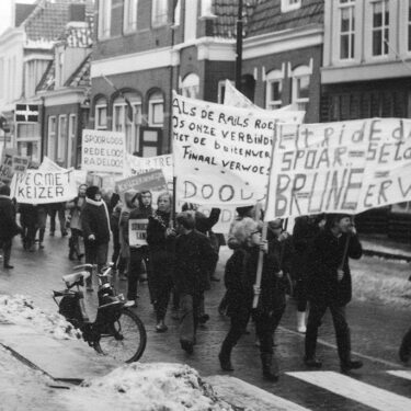 Afbeelding van "Protest spoorlijn"