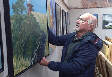 Foto bij het artikel: "Expositie van Henk Jorritsma in de Sint Gertrudiskerk"