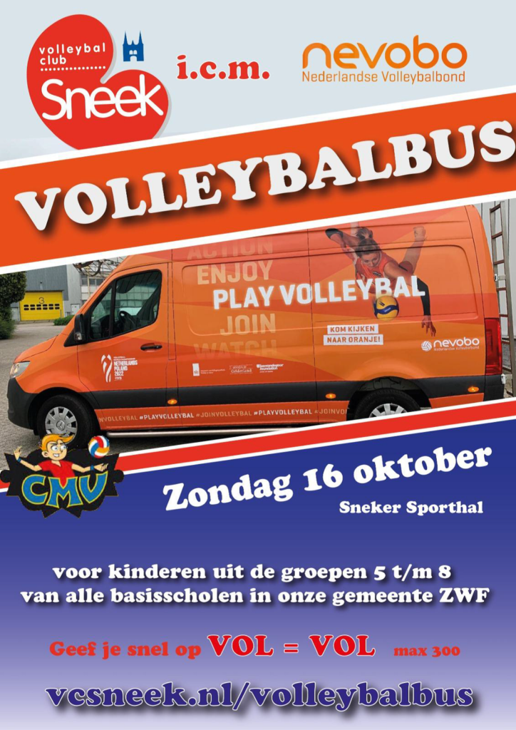 De Volleybalbus komt naar jou!