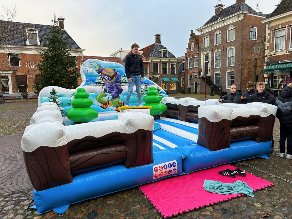 Snowboarden op de Merk