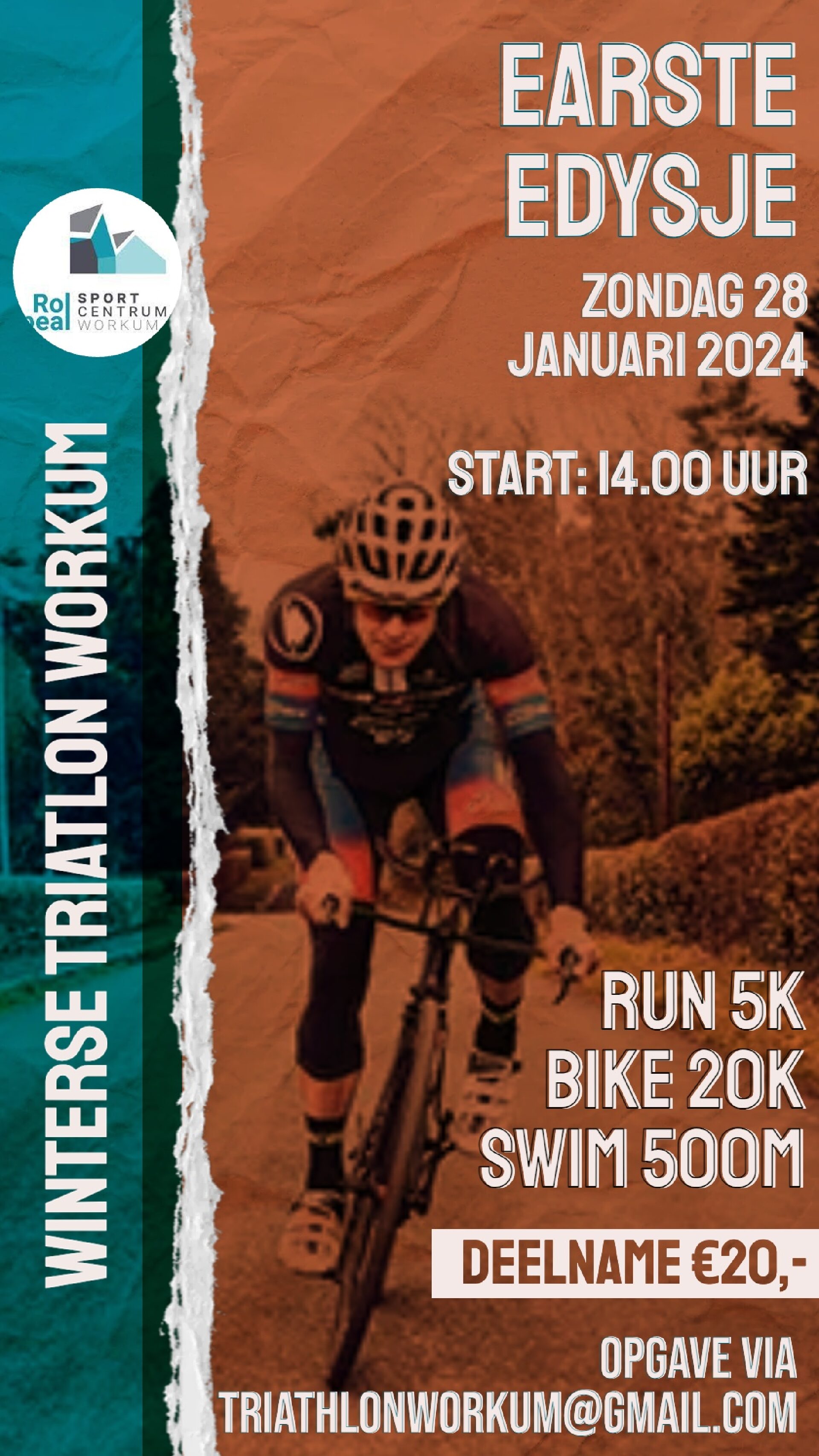 Foto bij het artikel: "Winterse Triathlon Workum"