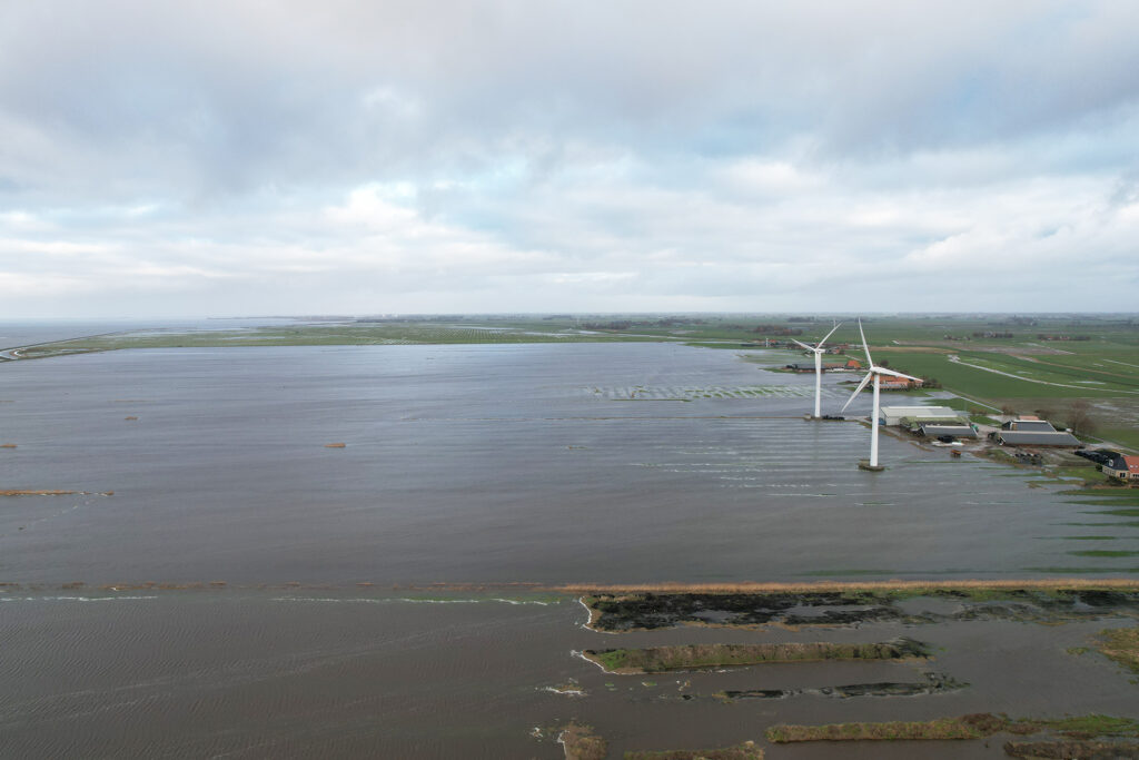 Overlast door hoog water