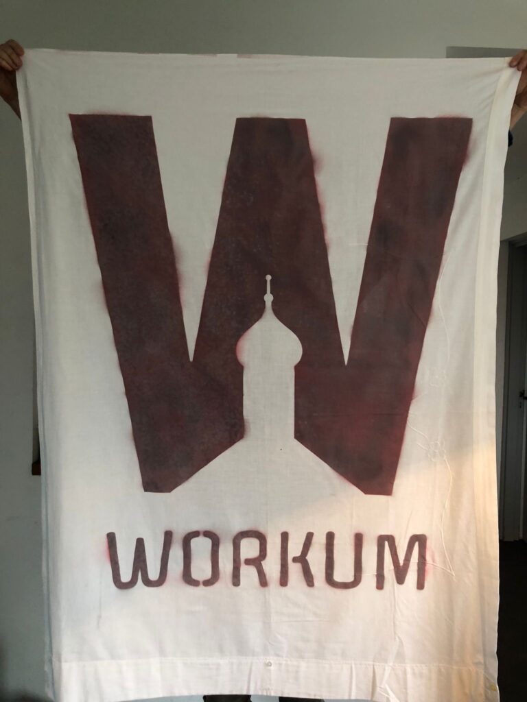 Workumers met vlag gevonden