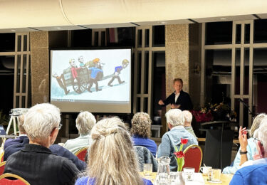 Foto bij het artikel: "Gerrit Hiemstra spreker bij Plaatselijk Belang"