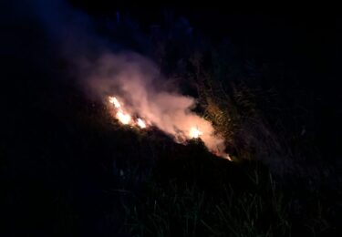 Foto bij het artikel: "Bermbrand"