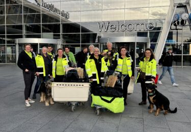 Foto bij het artikel: "Nederlandse Oger SARdogs aan het werk in Valencia"