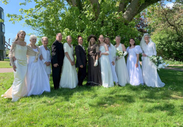 Foto bij het artikel: "Bruidsmodeshow in Nij Mariënacker"