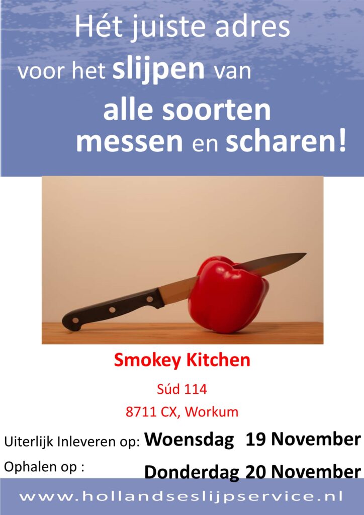 Messen slijpen….