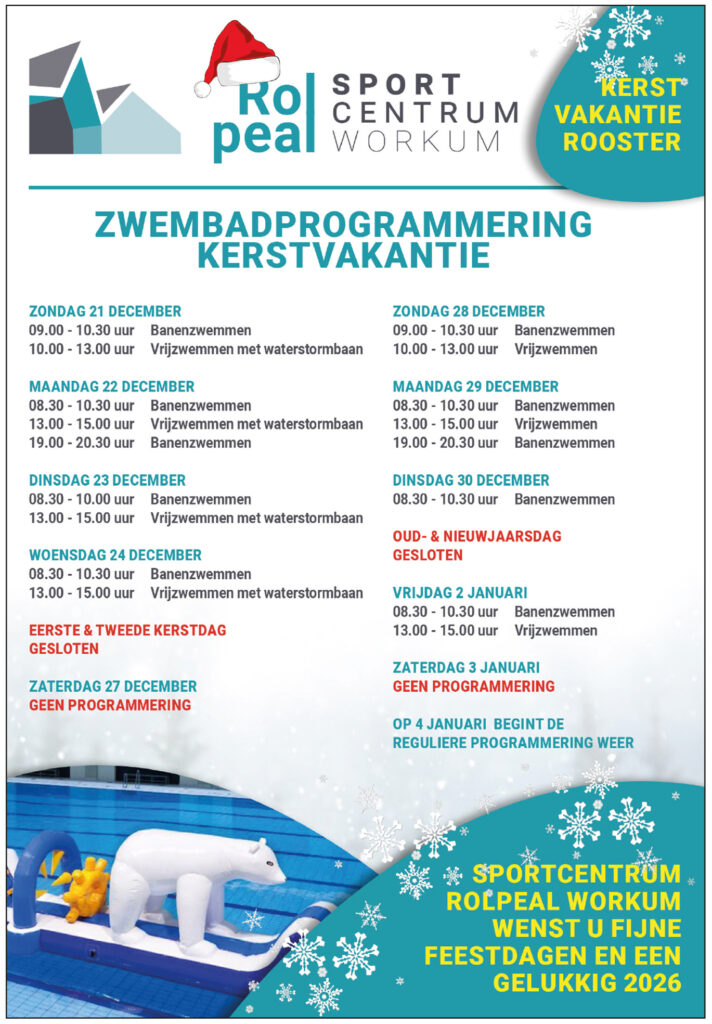 Programma Rolpeal in de kerstvakantie