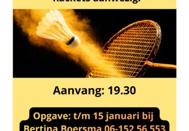 Foto bij het artikel: "Let’s play Badminton"