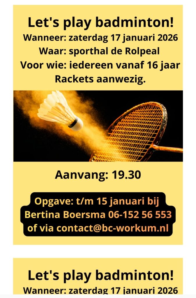 Let’s play Badminton