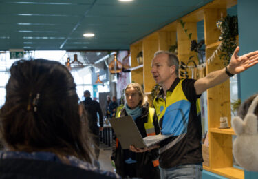 Foto bij het artikel: "Prima omstandigheden bij winterse triathlon"