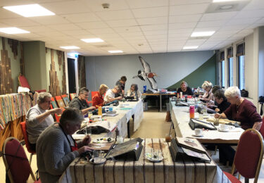 Foto bij het artikel: "Workshop paneelschilderen bij Vrouwen van Nu"