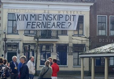 Foto bij het artikel: "Stil protest in Workum"