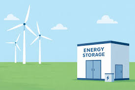 Foto bij het artikel: "Energieopslagsysteem bij windpark Beabuorren in beeld"