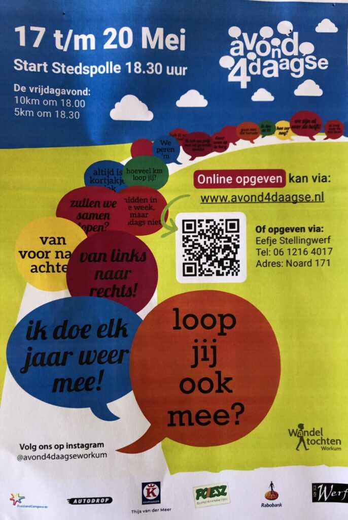 Avond4daagse Workum van 19 tot en met 22 mei
