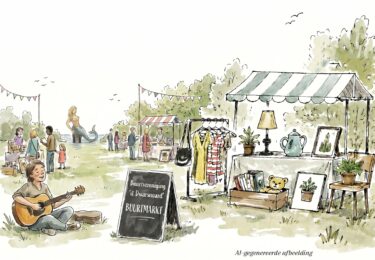 Foto bij het artikel: "Buurtvereniging it Dwarsnoard organiseert buurtmarkt"