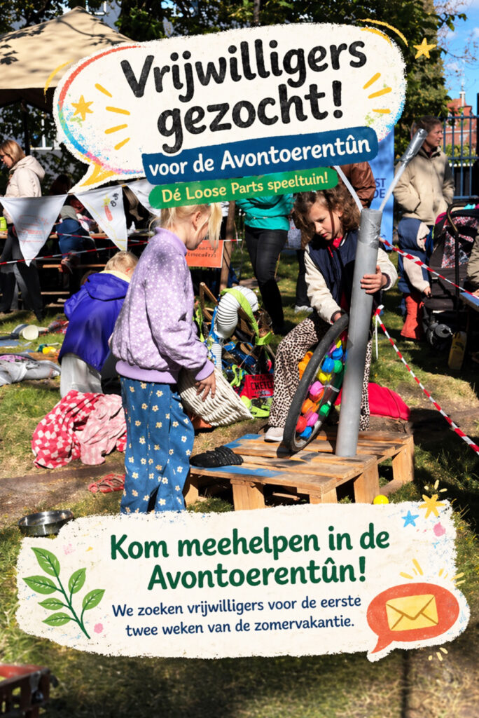 Vrijwilligers gezocht voor buitenspeelplek