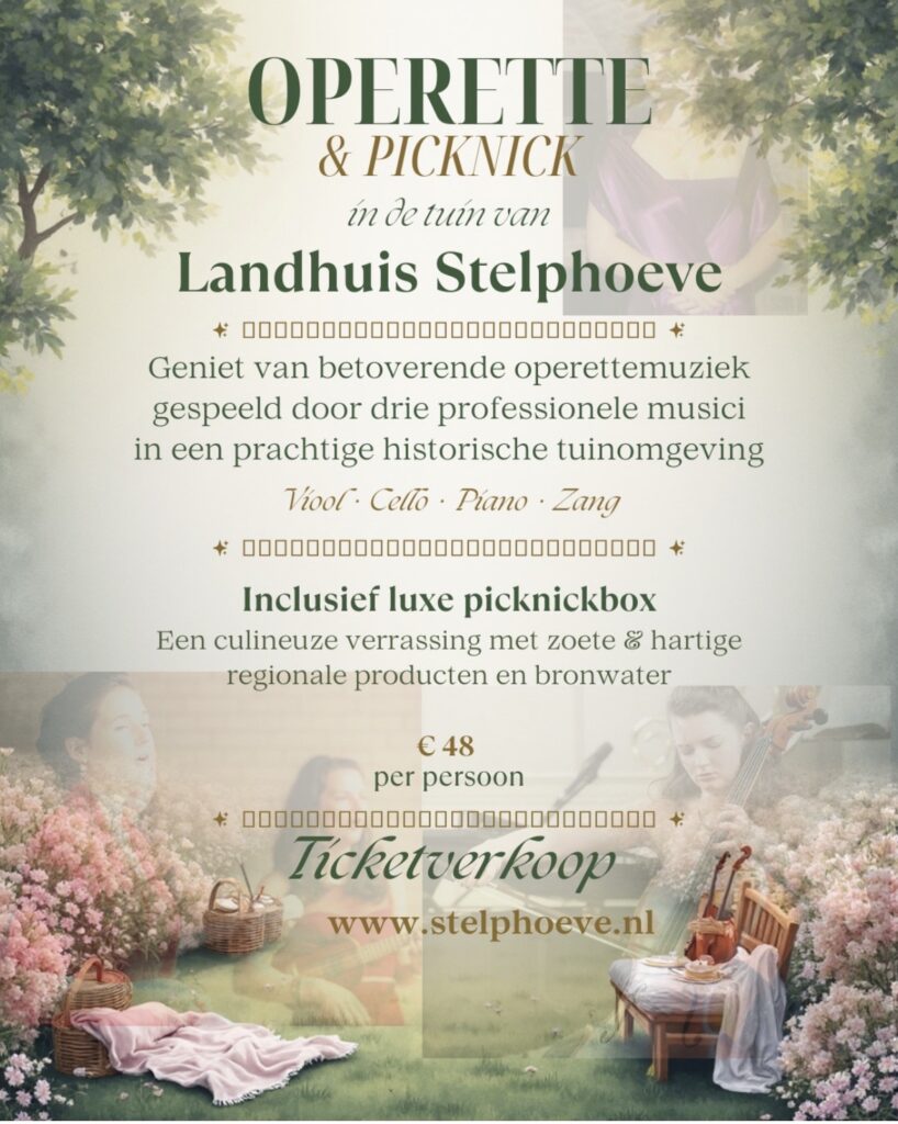 Operette & Picknick in de tuin